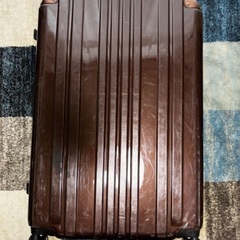ブラウン スーツケース(タイヤゴム1ヶ所無し)