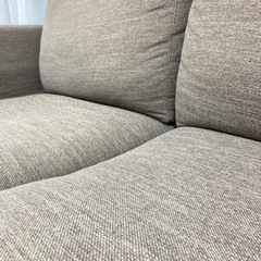 ☆美品☆ ニトリ 2人用布張りソファ ダークモカ