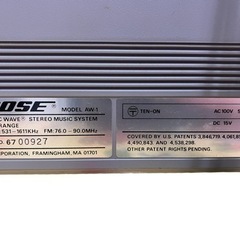 NO.999 BOSE AW-1 カセットデッキ ラジオ