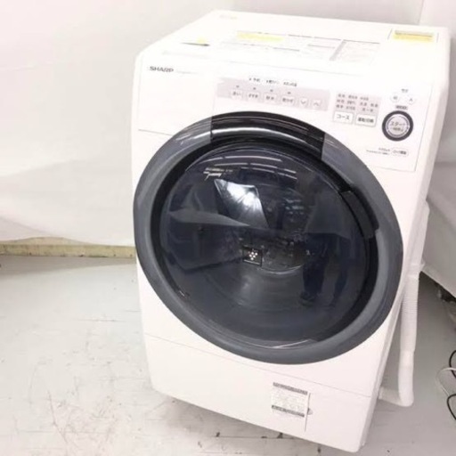 シャープ 7㎏ ドラム式洗濯乾燥機【ES-S7C-WL】 (あり) 高崎の家具の ...
