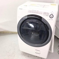 シャープ 7㎏ ドラム式洗濯乾燥機【ES-S7C-WL】