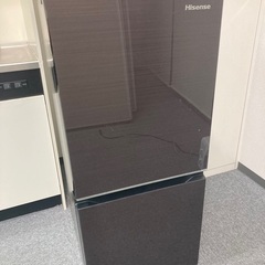 美品】ハイセンス 冷蔵庫 ダークブラウン [2ドア/右開きタイプ/135] HR