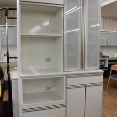 R524 最高級 綾野製作所 キッチンボード、食器棚、幅120cm Used・美品