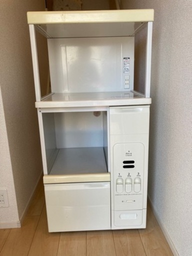 米びつ付きレンジ台