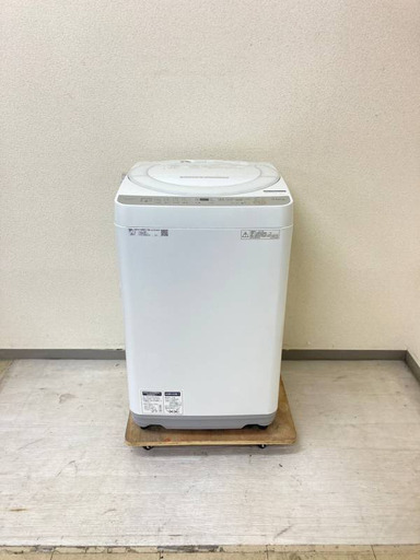 【良品】冷蔵庫Panasonic 138L 2020年製 NR-B14CW-W 洗濯機SHARP 7kg 2018年製 ES-GE7B-W PF08846 PG84663