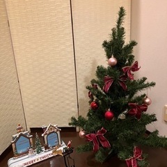 飾り付きクリスマスツリー& フォトスタンド