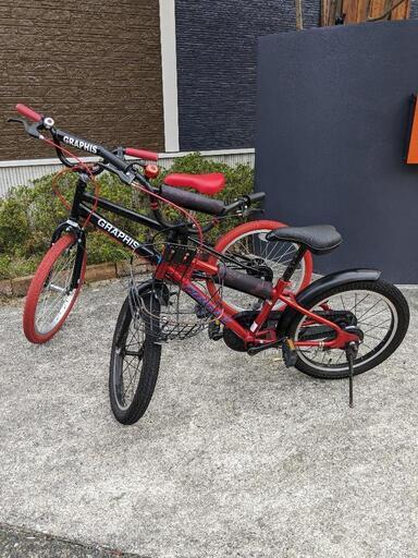 (取引終了)子供自転車２台２０インチ、２２インチ