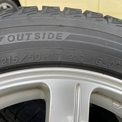 スタッドレスタイヤ　溝有り　YOKOHAMA アイスガード　ホイール付き