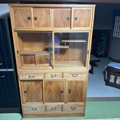 屋久杉 茶箪笥 飾り棚