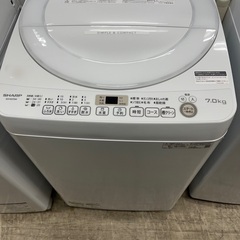 J2763 ☆6ヶ月保証付☆ 7kg洗濯機 SHARP シャープ ES-KS70W 2020年製