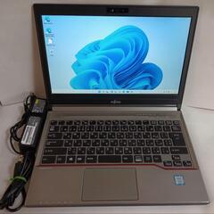 新品SSD使用 Wi-Fi有 富士通 ノートパソコン E736/...