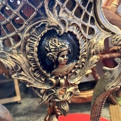 北海道　帯広　アンティーク　花台　金属製