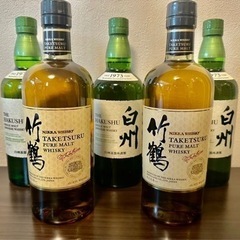 白州 竹鶴 5本セット ウイスキー 700ml