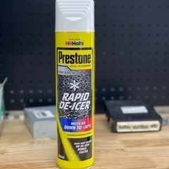 車の窓の霜溶かし prestone rapid de-icer