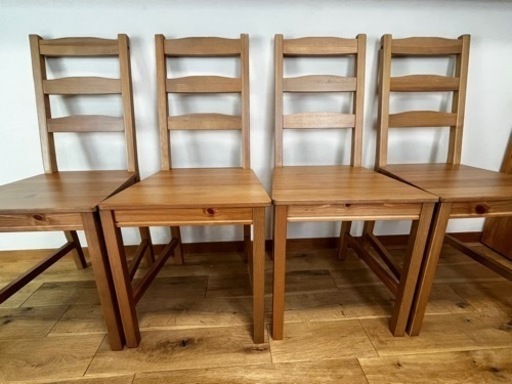 IKEA ヨックモック　椅子　四脚セット