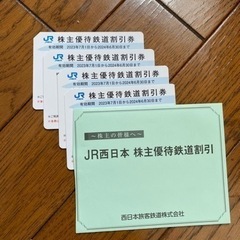 JR西日本　株主優待券4枚　決まりました
