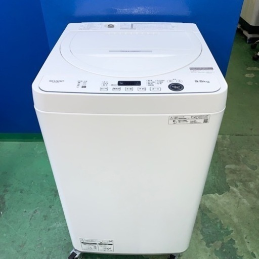 ⭐️SHARP⭐️全自動洗濯機　2022年5.5kg 美品　大阪市近郊配送無料