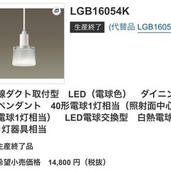 LED 吊り下げ照明　LGB16054K