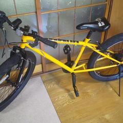 自転車 ファットバイク イエロー