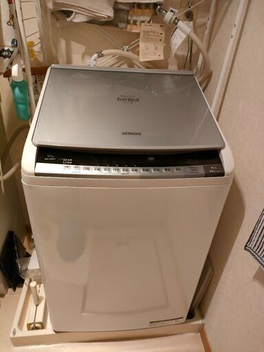 【お取引中】日立製 タテ型洗濯機【BW-D9WV】大容量9kg/5kg　しっかり稼働中 2016年製造 乾燥機能付き 中古家電 格安出品
