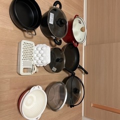 鍋、フライパン、揚げ物鍋など一式
