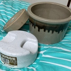 ★★★[取引終了しました！]陶器製漬物容器　つけもの石　自宅保管品