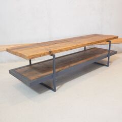 静岡の古材家具ブランド”ikp(イカピー)”より杉古材を使用したテレビ 
