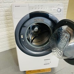 超激安　2018年製　SHARP ドラム式洗濯乾燥機　コンパクト　設置⭕️