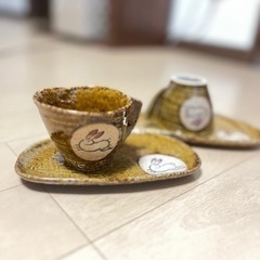 生活雑貨 食器 コーヒーカップ2個　中古品