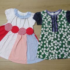 ☆値下げしました☆　子供服　ワンピース2枚　ベイビーチア（ナルミ...