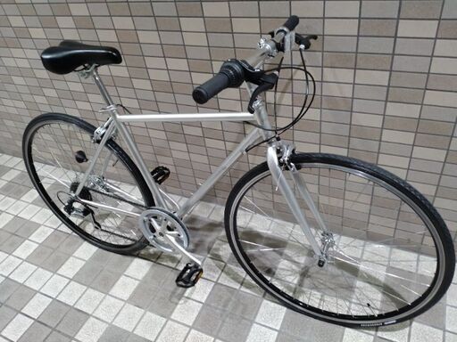 【お話中】試乗OK❗分解清掃済み❗美車 700C クロスバイク 6段変速シルバー