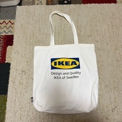 IKEA 白トートバッグ大