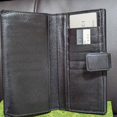 綺麗め！本物！GUCCI 
フラップ長財布インターロッキング☆黒