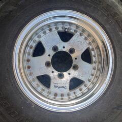 ジムニーJB23深リムホイール15インチスタッドレスタイヤ265/70R15