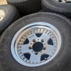 ジムニーJB23深リムホイール15インチスタッドレスタイヤ265/70R15