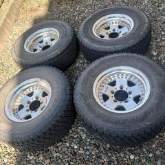 ジムニーJB23深リムホイール15インチスタッドレスタイヤ265/70R15