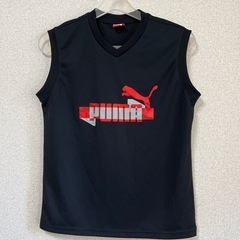 【美品】PUMA  キッズ　150 ・ノースリーブ  タンクトップ　黒