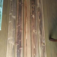 値下しました！ ウエノ木材製 焼き杉木材 長さ1820×幅90×...