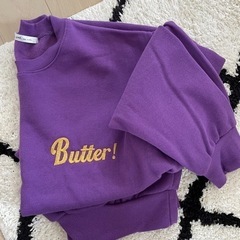 トレーナー バター 紫 BTS