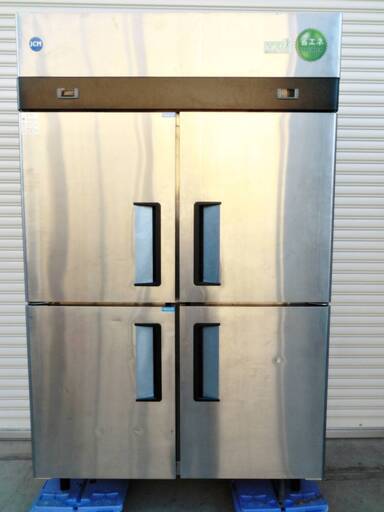 【直接引き取り限定】JCM　タテ型　業務用4ドア冷凍冷蔵庫　JCMR-1265F2-IN　動作良好　 省エネ ノンフロン　㈱ジェーシーエム