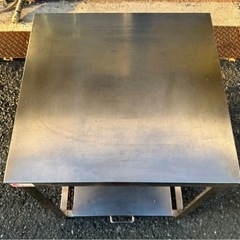 業務用 作業台 スライド台付き 炊飯台 幅600×奥行600×高さ700 厨房機材 厨房機器 店舗用品 コンロ台 焼き台 焼台 厨房台 大阪発