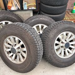 235/85R16 ビッグホーン純正アルミホイル４本：オフセット...