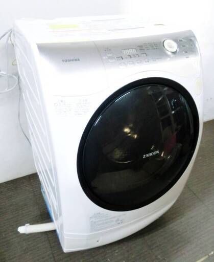 東芝　ドラム式洗濯機　TW-Z390L　洗濯9㎏　乾燥6㎏　ZABOON　左開き　大容量　動作良好　TOSHIBA