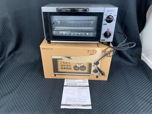■未使用品 オーブントースター KOIZUMI コイズミ KOS-1013 2014年製 シルバー 箱 取扱説明書付き