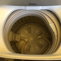 【リサイクルサービス八光】2018年製　ハイアール  JW-C55A K [全自動洗濯機 5.5kg ブラック]-中央宝石研究所０．５０９ｃｔ K18天然ダイヤモンドネックレス