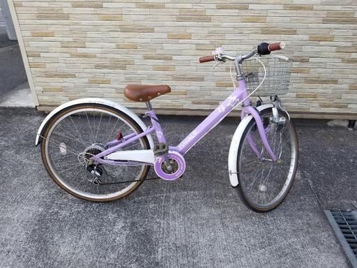 中古自転車 子供車24インチ 6段変速 軽整備済み 防犯登録　町田市　相模原市　011MM