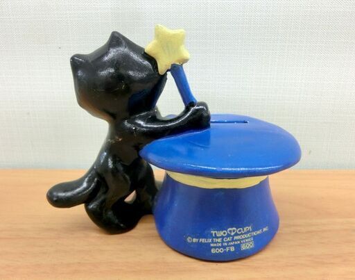 フィリックス・ザ・キャット（FELIX THE CAT） フィギュア 貯金箱 陶器