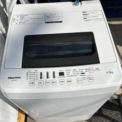 ハイセンス E6K 65インチ☆【ハイセンス】全自動洗濯機 2019年製4.5kg(HW-