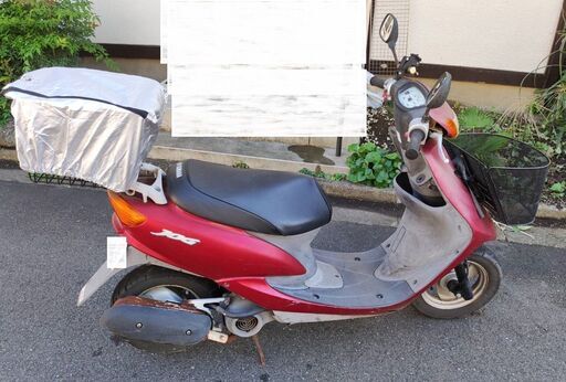 【希少2スト】ヤマハJOG SA16J(5SU6)ほぼ未使用ヘルメット付、サイドスタンド付(エンジンoff機能)