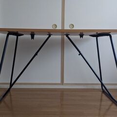 【無印良品】折りたたみテーブル幅120cm・オーク材